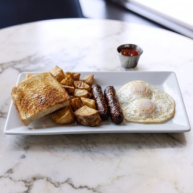 2 Eggs & Meat.