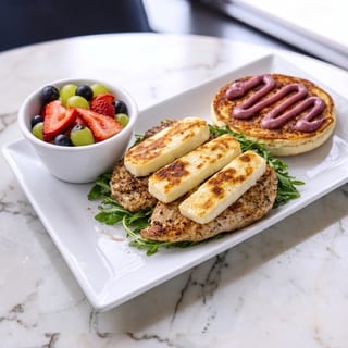 Grilled Chicken & Halloumi